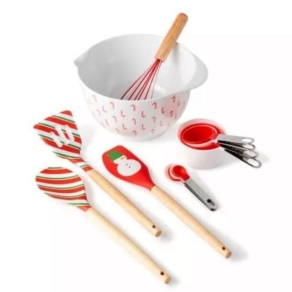 NEW H For Happy Festive 13-Piece Holiday Baking Kit Set